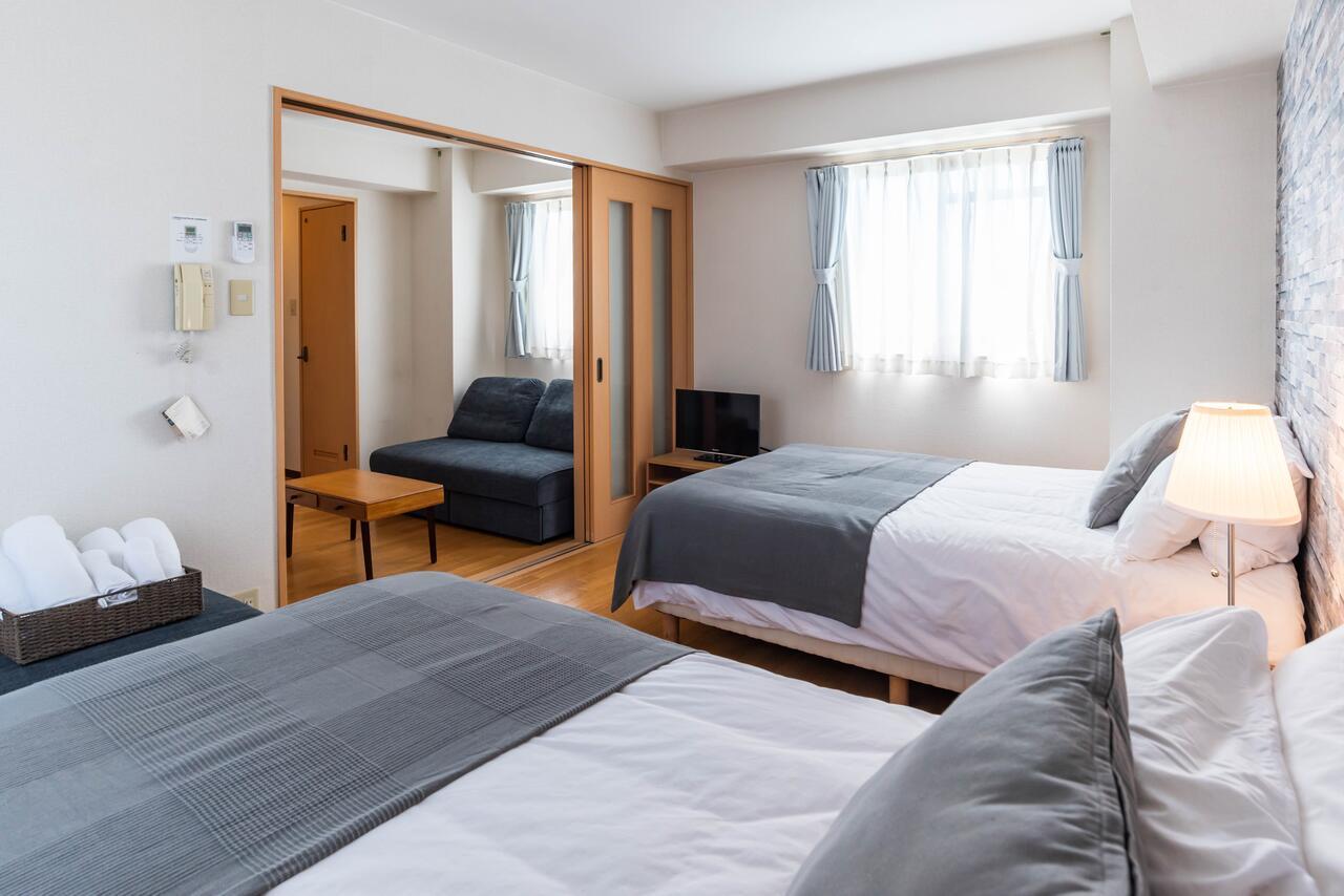 Apartmán Centrage Ark Ueshio Ósaka Exteriér fotografie